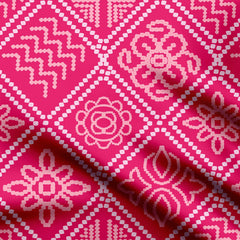 Pinky Bandhani Paten Print Fabric