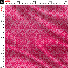 Pinky Bandhani Paten Print Fabric