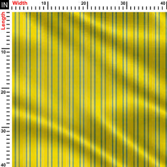 Yellow Stripes Print Fabric