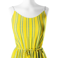 Yellow Stripes Print Fabric