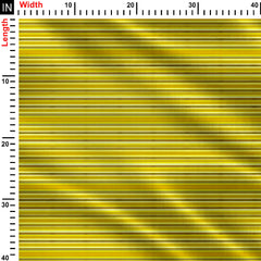 Yellow Even Stripes Print Fabric