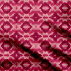 Pink Ikat 1 Print Fabric