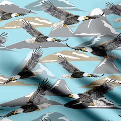 Soaring Eagles Print Fabric