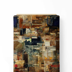 vintage look abstract with texture Print Fabric