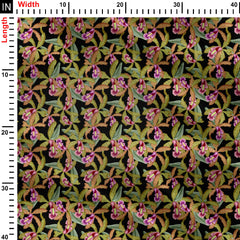 Orchid floral Print Fabric