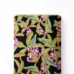 Orchid floral Print Fabric