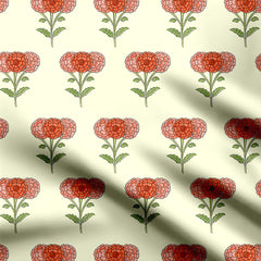 Block floral Print Fabric