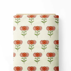 Block floral Print Fabric