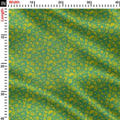 Airdrop Flower Tone Print Fabric