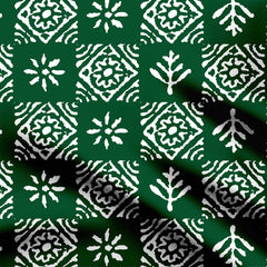 Bagru floral of Shape Print Fabric