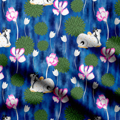 Modernised Pichwai Print Fabric