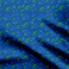 Indigo magic Print Fabric