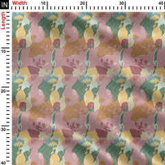 stripes and shapes Print Fabric