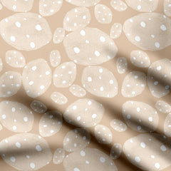 Muted pebbles in mauve colour Print Fabric