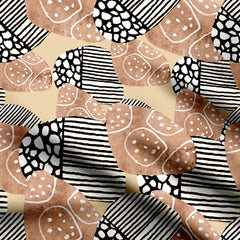 Abstract zebra pattern Print Fabric