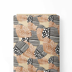 Abstract zebra pattern Print Fabric