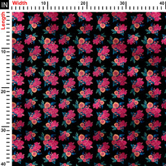 Roses Print Fabric