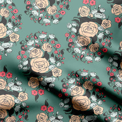 Floral Paisley Print Fabric