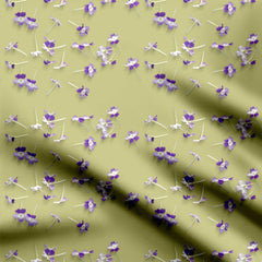 Lavender Floral 2 Print Fabric