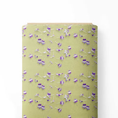 Lavender Floral 2 Print Fabric