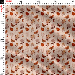 Magic Garden Butterflies 01 Print Fabric