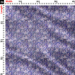 Purple Tigers Print Fabric