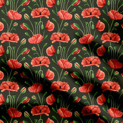 Floral Abstract Print Fabric