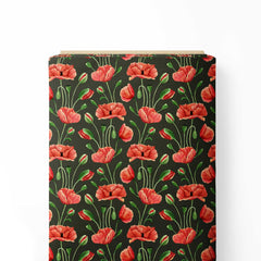 Floral Abstract Print Fabric