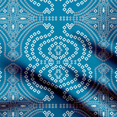 Bandhani Inspired Pattern Print Fabric