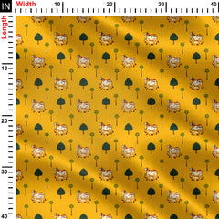 Pastoral Golden Bliss Print Fabric