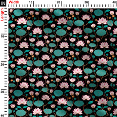 Lotus Serenity Print Fabric