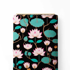 Lotus Serenity Print Fabric