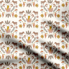 Deep in the Forest Animal Print Fabric