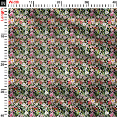 Blossom Checks 2 Print Fabric