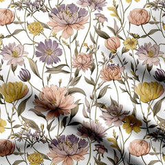 Roses Design Print Fabric