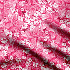 Pink dasies Print Fabric