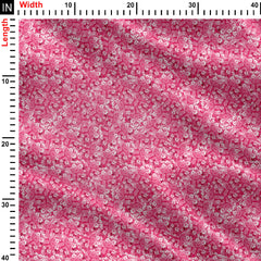 Pink dasies Print Fabric