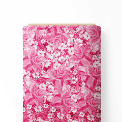 Pink dasies Print Fabric