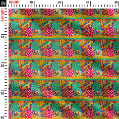 Abstract colors Print Fabric