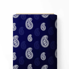 Passionate Blues Print Fabric