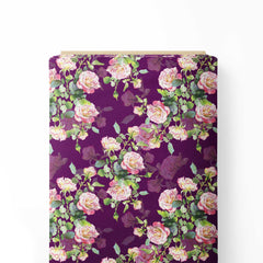 natural rose well pattern Print Fabric