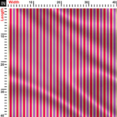 Red And Purple Stripes Print Fabric