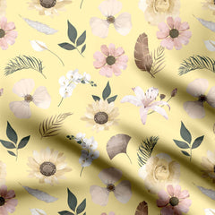 Pastel Floral Fusion Print Fabric