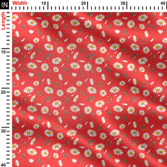 Sunny Daisies Print Fabric