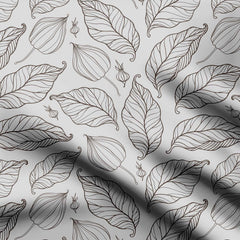 Leaves Pattern Abstract Print Fabric