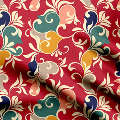 colour shapes pattern Print Fabric