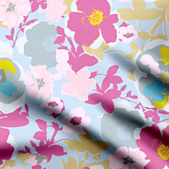 vector pastel floral Print Fabric