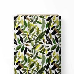 Tropical Leaves Print Fabric