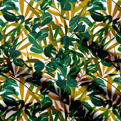 Tropical Leaves 1 Print Fabric