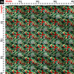 Tropical Leaves 3 Print Fabric